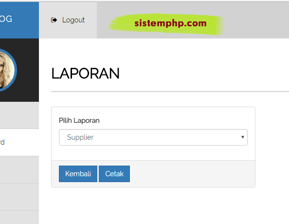 Menampilkan dan Menyembunyikan Form dengan Combobox - Script Source Code –  Contoh Program Aplikasi PHP