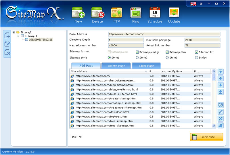 Search google for free sitemap generator as all websites create similar sitemaps. Free Sitemap Generator Automatically Generate Valid Sitemaps That Ses Like