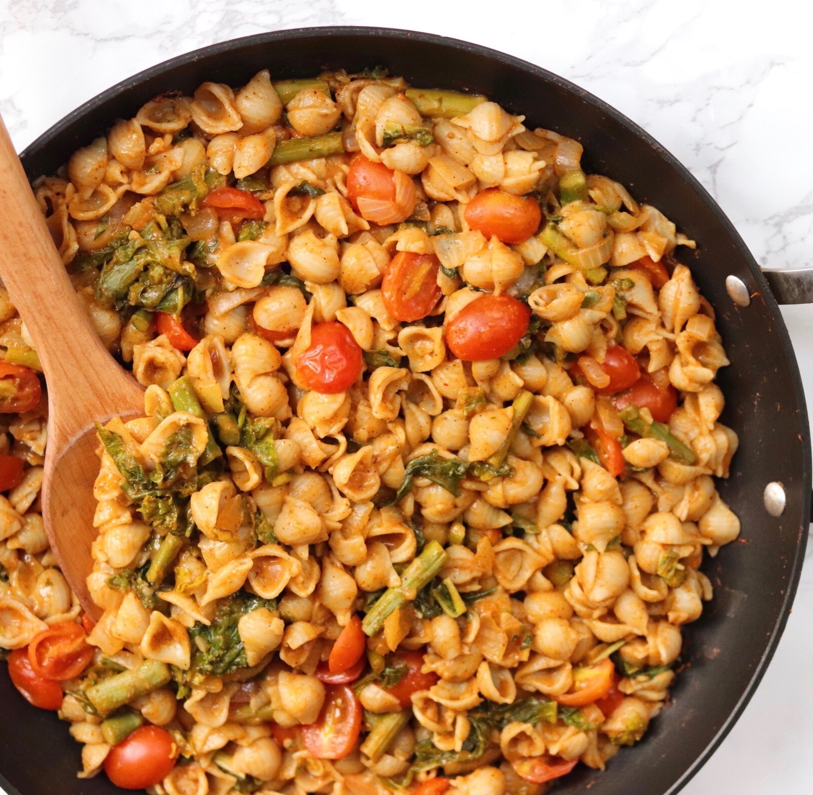 Creamy Curry Pasta Six Vegan Sisters