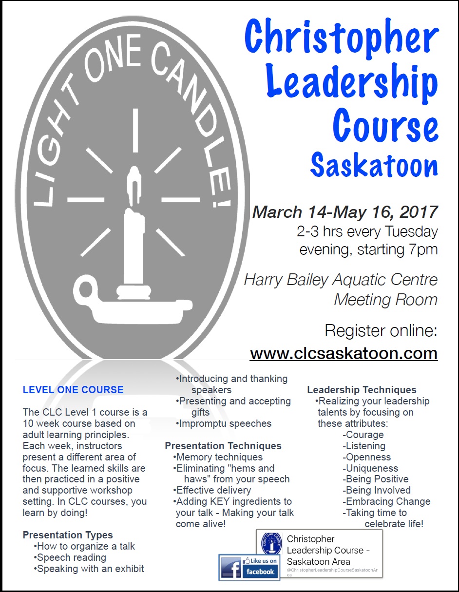 Christopher Leadership Course Saskatoon