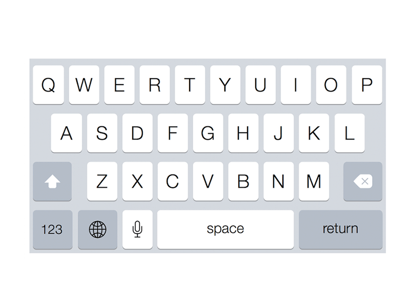 iOS 9 Keyboards for iPhone 6 Plus Sketch freebie