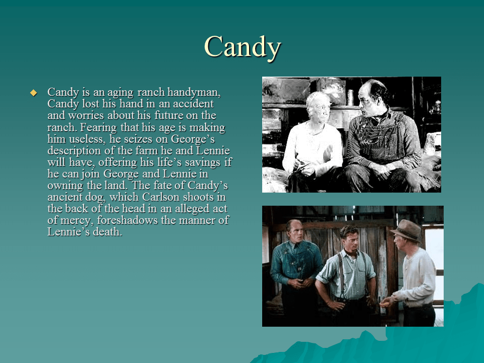 Select from a list of services offered, pick your favourite three . The setting in Of Mice and Men