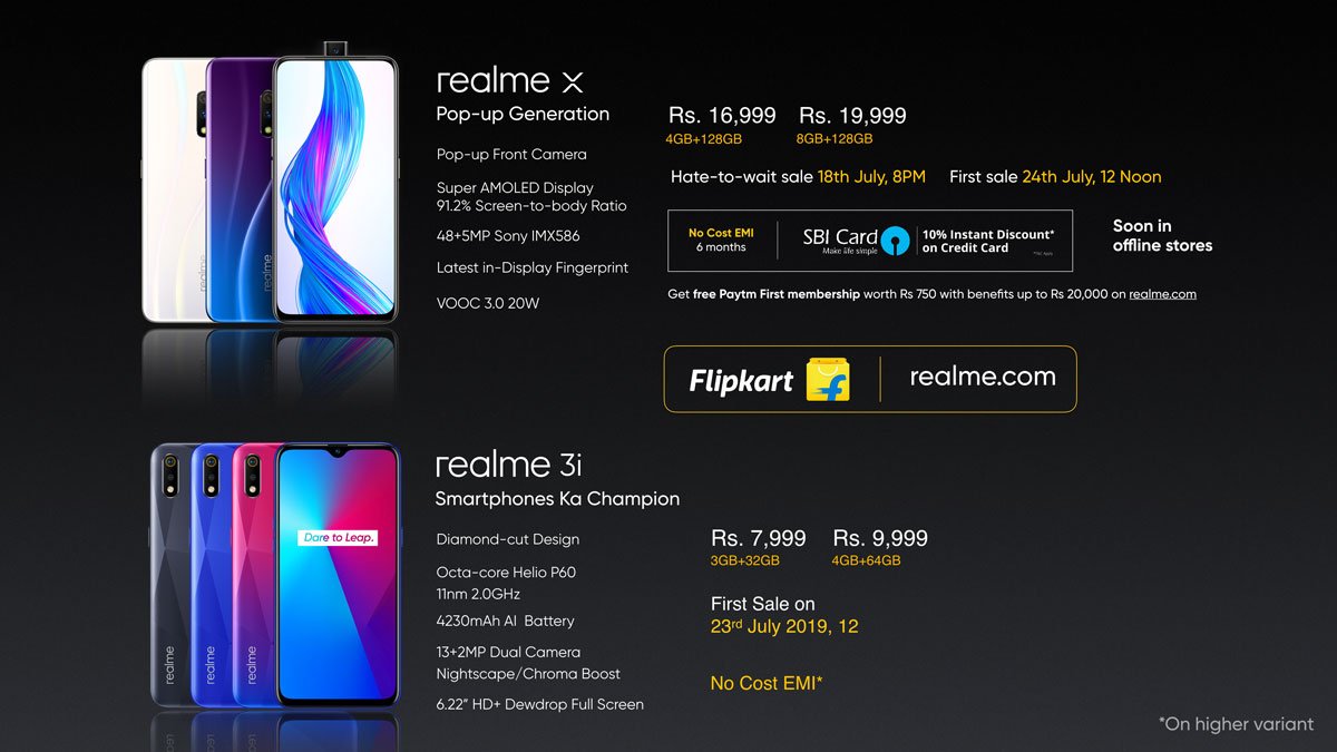 Realme X launched in India