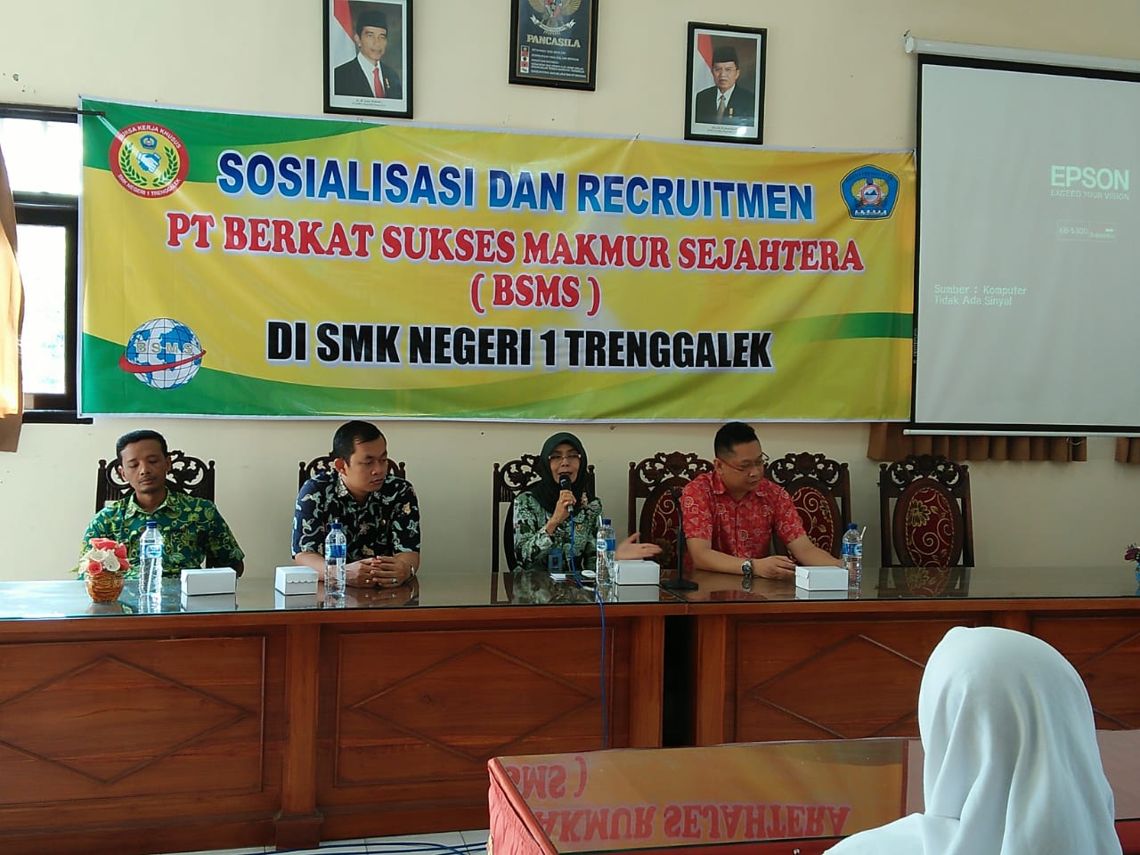 Sosialisasi dan Rekruitmen PT Berkat Sukses Mandiri Sejahtera (BSMS) – SMK  NEGERI 1 TRENGGALEK