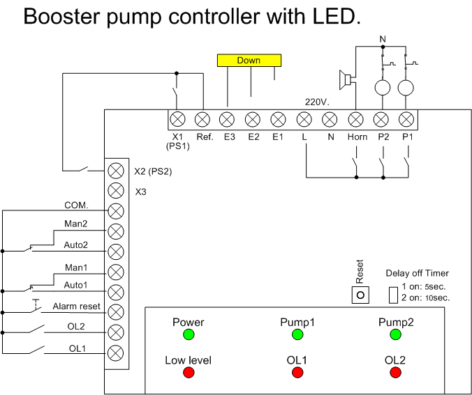 Electronic Pump Controller ถ กออกแบบมาให ควบค มป มน ำโดยเฉพาะ Wiring