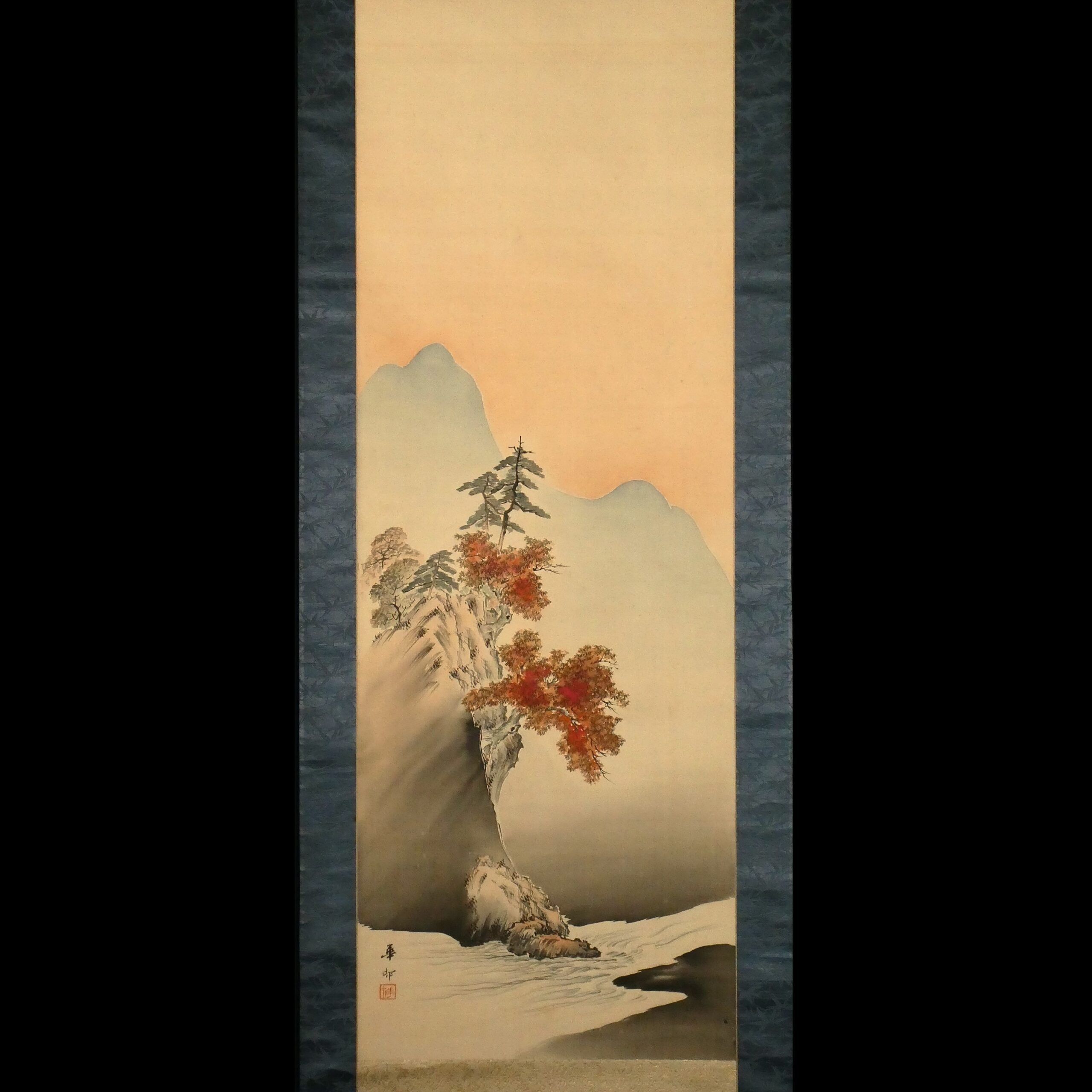 鈴木華邨 深渓秋色図/SUZUKI KASON Autumn landscape 鈴木華邨 深渓秋色図/SUZUKI KASON Autumn landscape