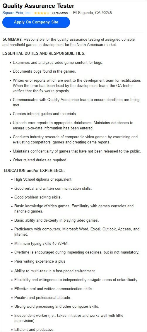 Top beta tests this week: How To Become A Video Game Tester Get A Game Tester Job Quickly