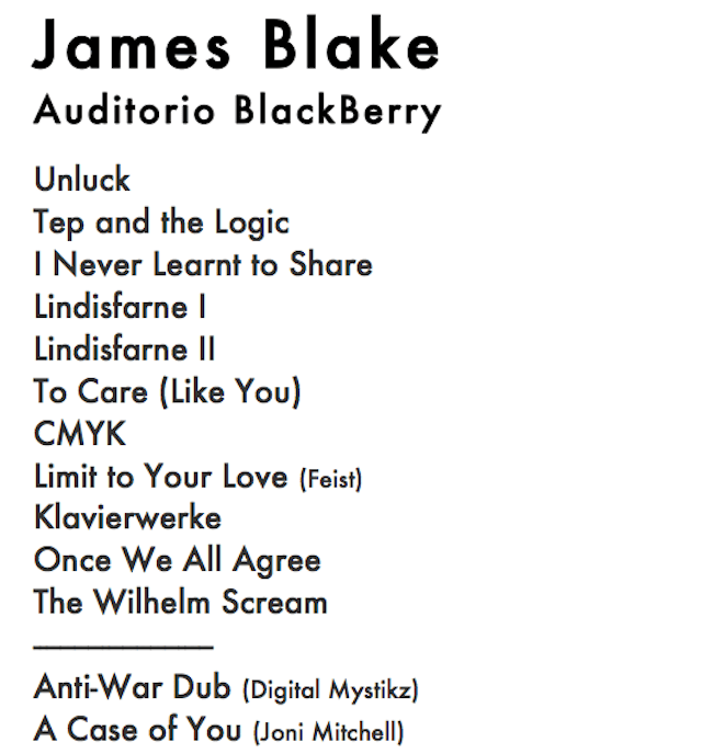 James Blake En El Auditorio Blackberry sopitas com