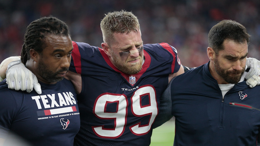 Otra Vez Jj Watt Fuera Toda La Temporada Se Lastimo La Rodilla