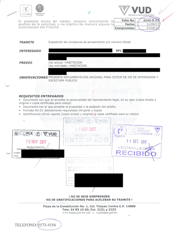 Ejemplo De Acuse De Recibo De Documentos - Colección de 