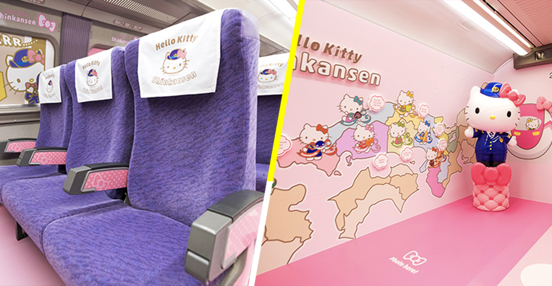 ¡Súbale hay lugares! Así luce el tren rápido de Hello Kitty en Japón ¡Súbale hay lugares! Así luce el tren rápido de Hello Kitty en Japón