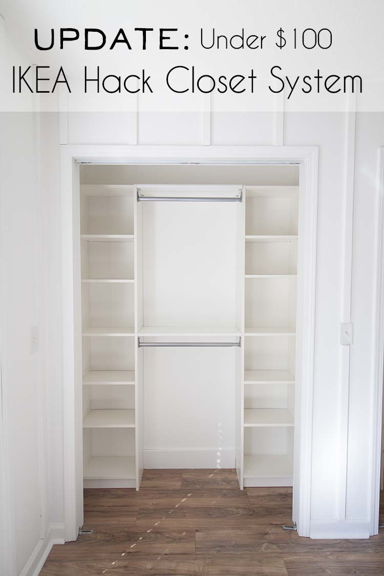 You don't need a traditional closet space to build your dream closet…mastersuite can be installed on almost any wall so you can place your closet . IKEA Hack DIY Closet System | UPDATE - Southern Revivals