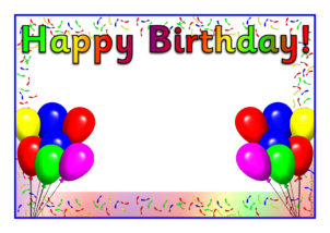birthdays printables for primary school sparklebox