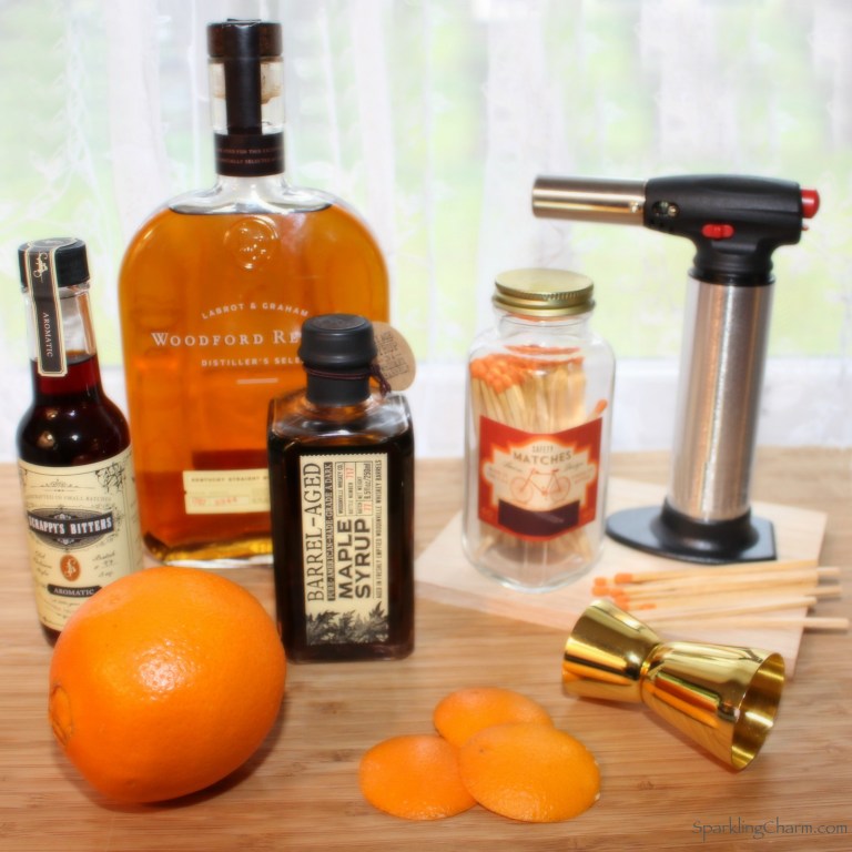 Smoked Maple Orange Old Fashioned Sparkling Charm Entertaining