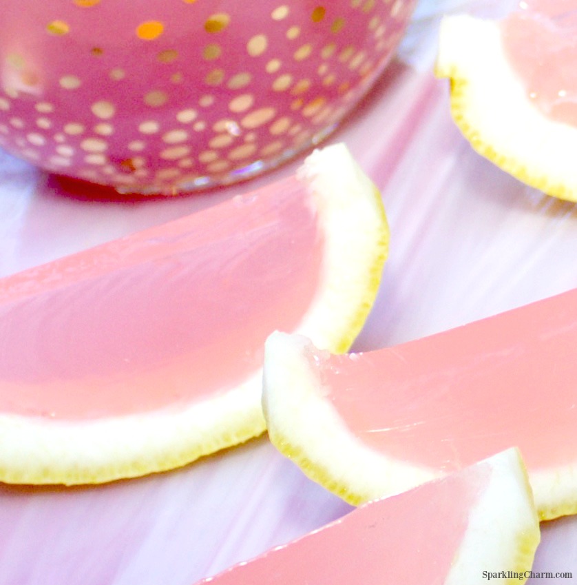 Pretty Pink Lemonade Jello Shots Sparkling Charm