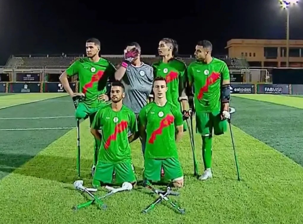 منتخب الجزائر لمبتوري الأطراف يقرر عدم مواجهة المغرب بسبب الخارطة