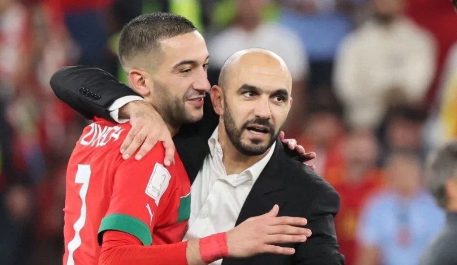 الركراكي يتصل بزياش ويؤكد حضوره رسميا في المباراة القادمة