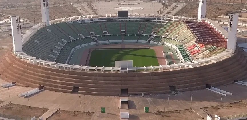 انطلاق أشغال تغليف ملعب أدرار بمدينة أكادير