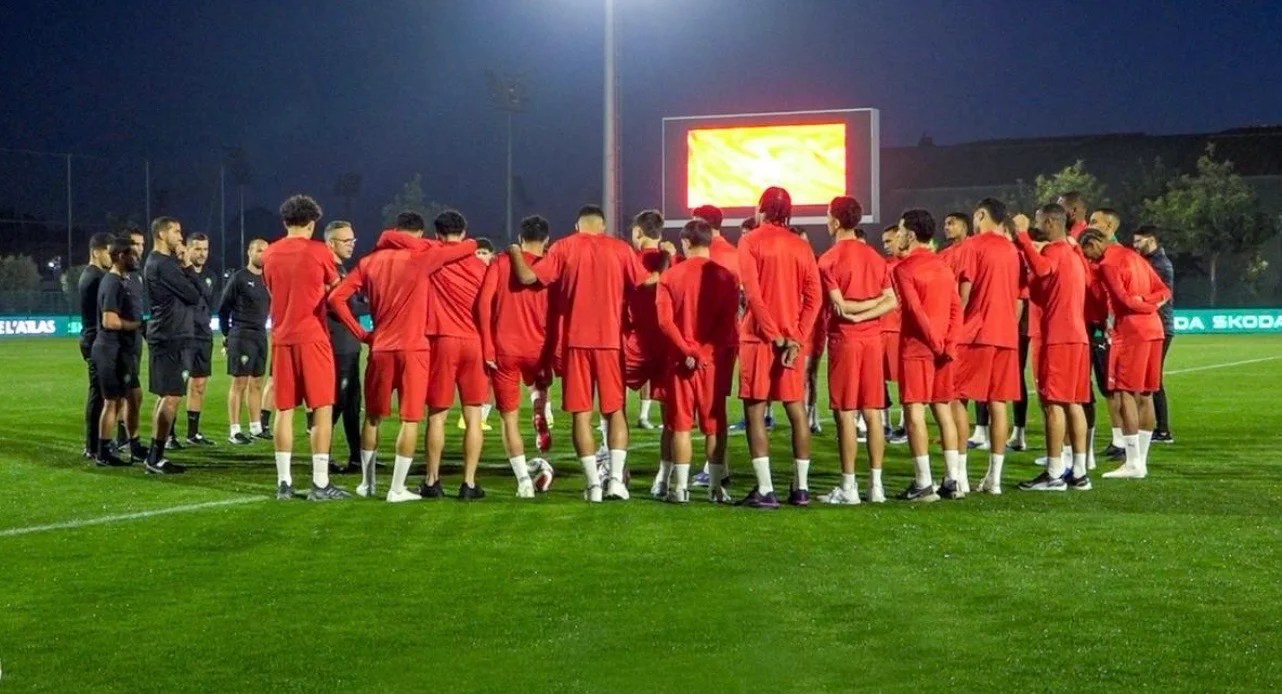 المنتخب الوطني يخوض الحصة التدريبية الأولى مع المدرب الجديد محمد وهبي