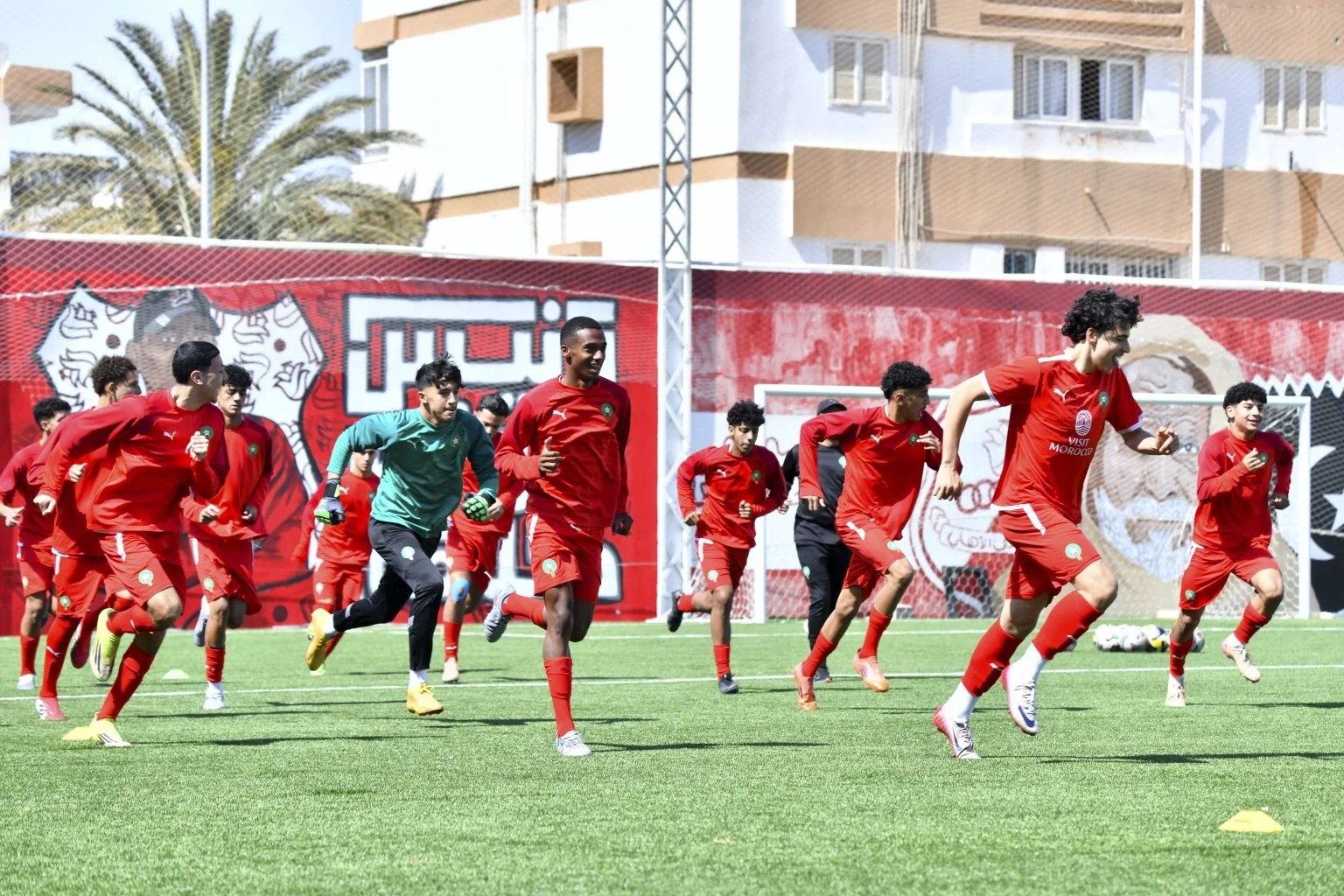 المنتخب الوطني يواصل تدريباته استعدادا لمواجهة الجزائر