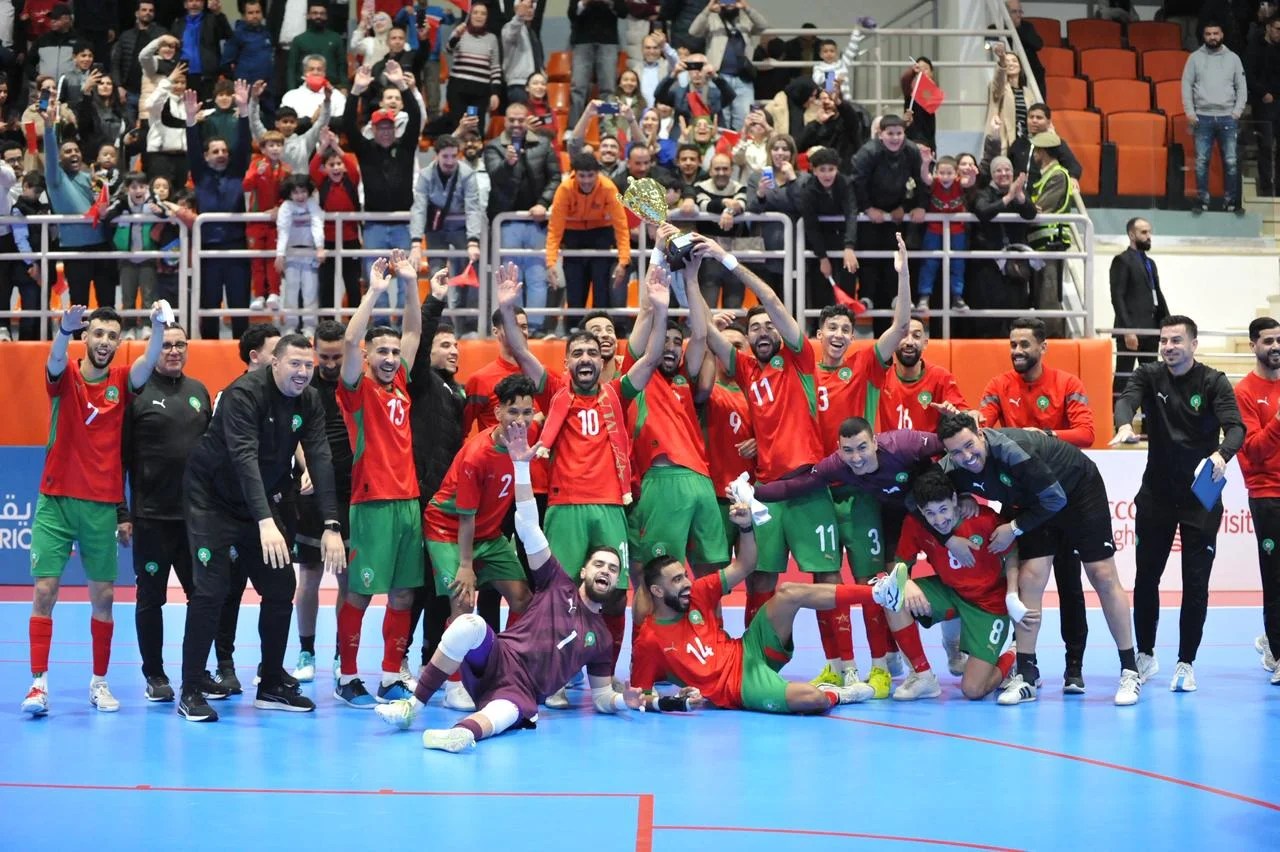 المنتخب الوطني للفوتسال يتوج بدوري بركان الدولي