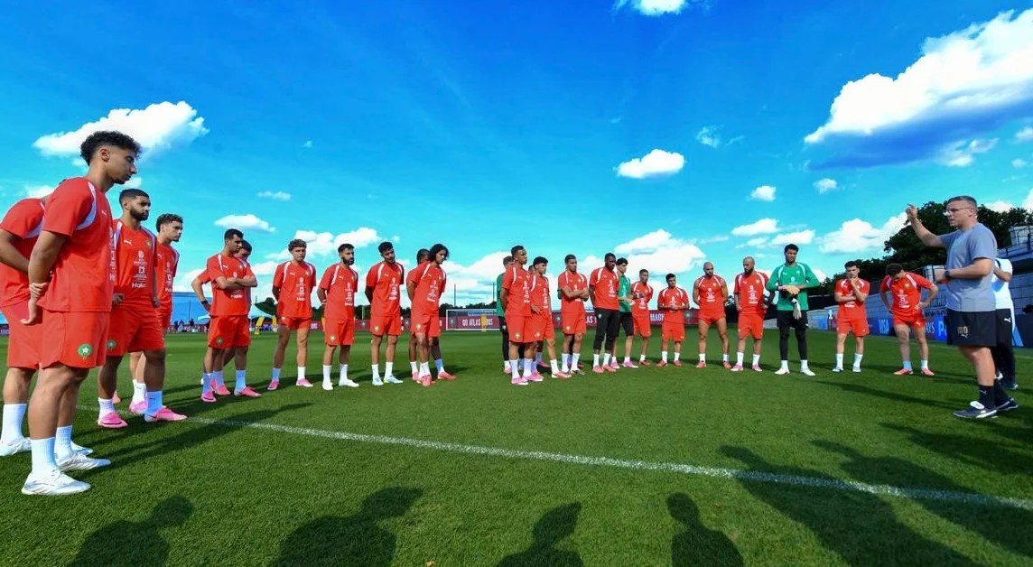 المنتخب الوطني يواصل تدريباته استعدادا لمواجهة هايتي