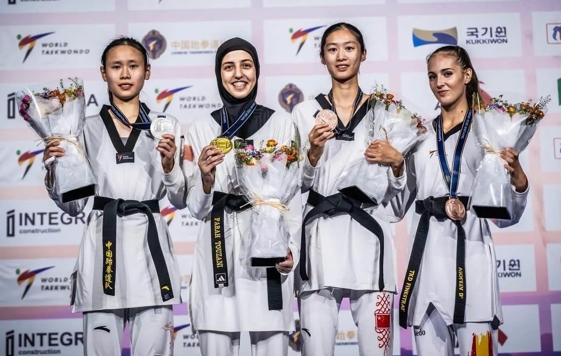 فرح التوزاني تمنح المغرب ذهبية عالمية في التايكوندو