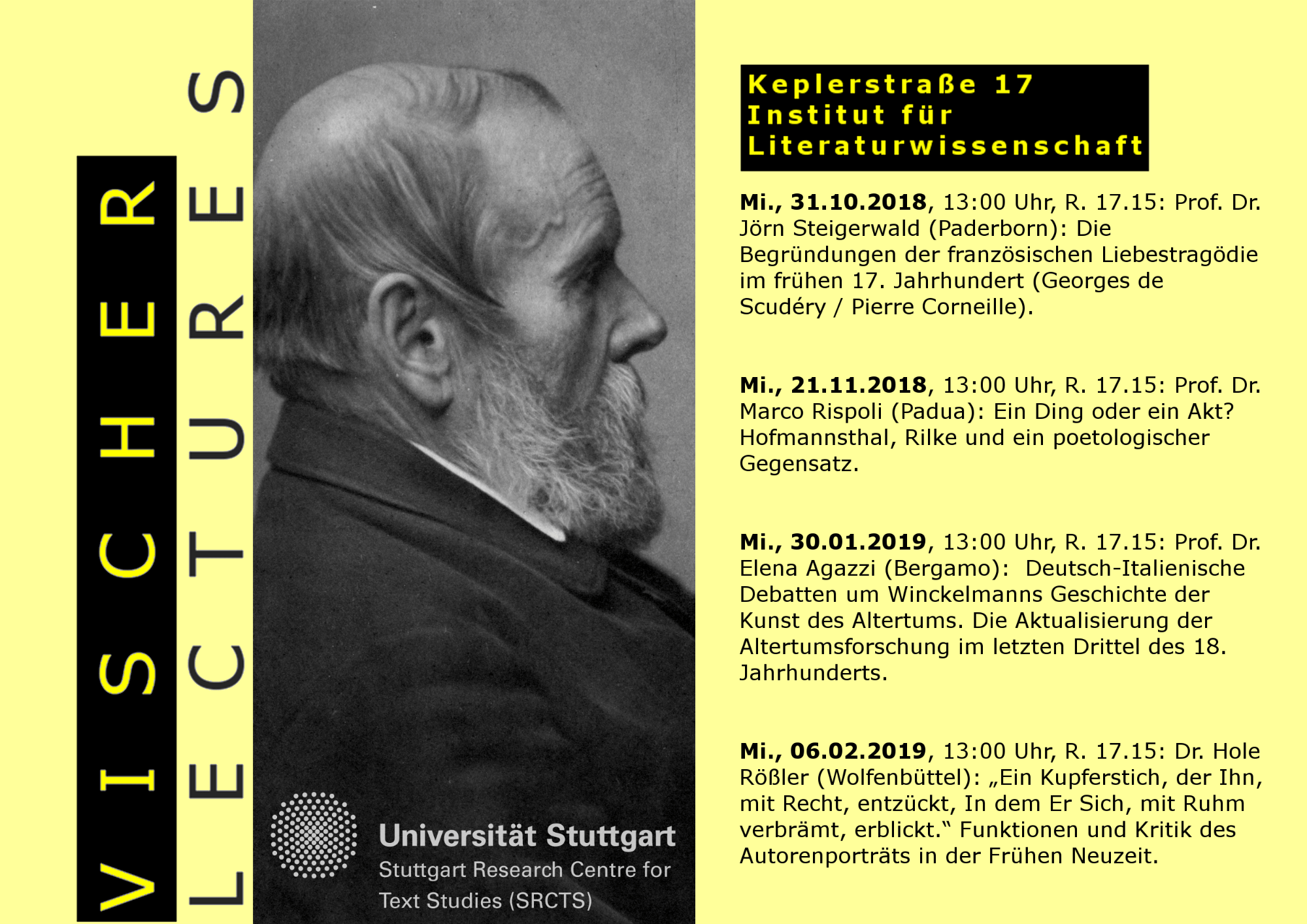 Stuttgart Research Centre For Text Studies Vischer Lectures Lunch Lectures
