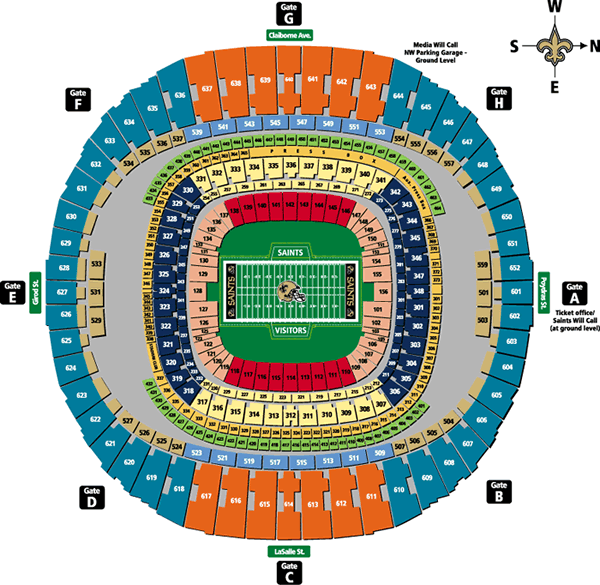 New Orleans Saints Stadium The Superdome Home Of The New Orleans Saints Catches Fire