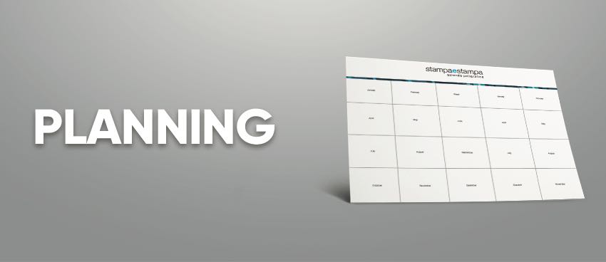 Planner settimanale personalizzato 16 mesi. Planning Da Tavolo Ufficio Stampa Planner Personalizzato