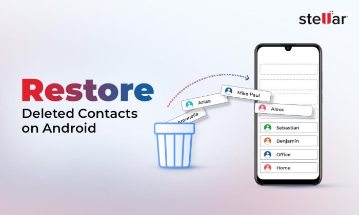 How to Recover Deleted Contacts from Android Devices Without Rooting How to retrieve deleted contacts android