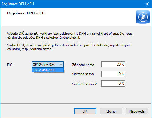 Registrace Dph V Eu