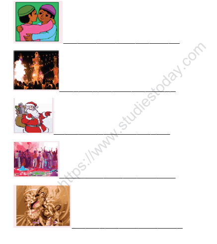 cbse class 1 evs festivals worksheet practice worksheet for environmental studies
