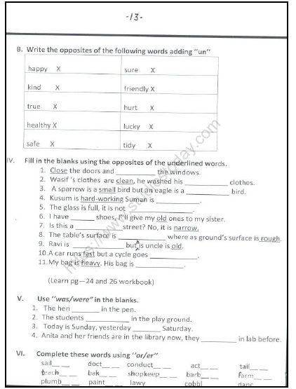 english grammar worksheets for class 2 cbse worksheets