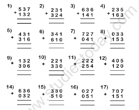 cbse class 2 maths revision worksheet set b