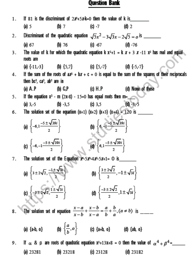 Luckily, there are lots of free and paid tools that can compress a pdf file in just a few easy steps. Jee Mathematics Quadratic Equation Mcqs Multiple Choice Questions For Quadratic Equations