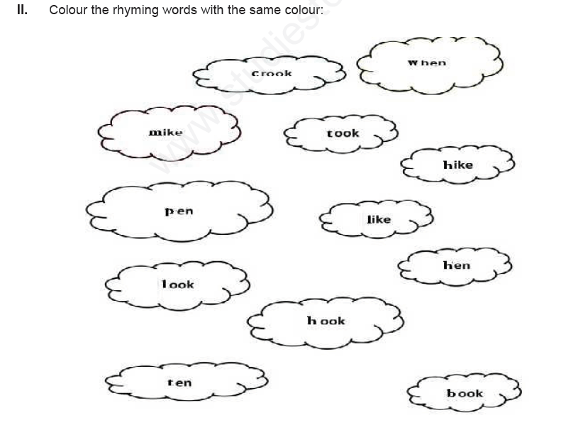 cbse class 1 english revision assignment set d