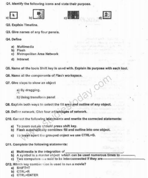 cbse class 7 computer science sample paper set p