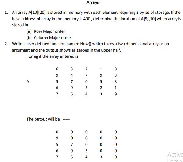 ap computer science array questions