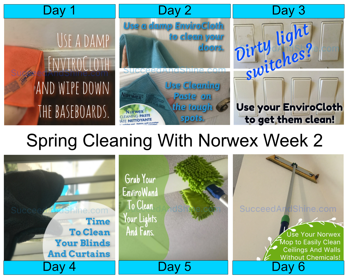 How To Use Norwex For Spring Cleaning Week 2 Succeed and Shine