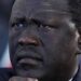 Former South Sudan minister of petroleum Ezekiel Lol Gatkuoth listens to a speech during Petrotech conference in Greater Noida, India, February 10, 2019. [Photo by REUTERS]