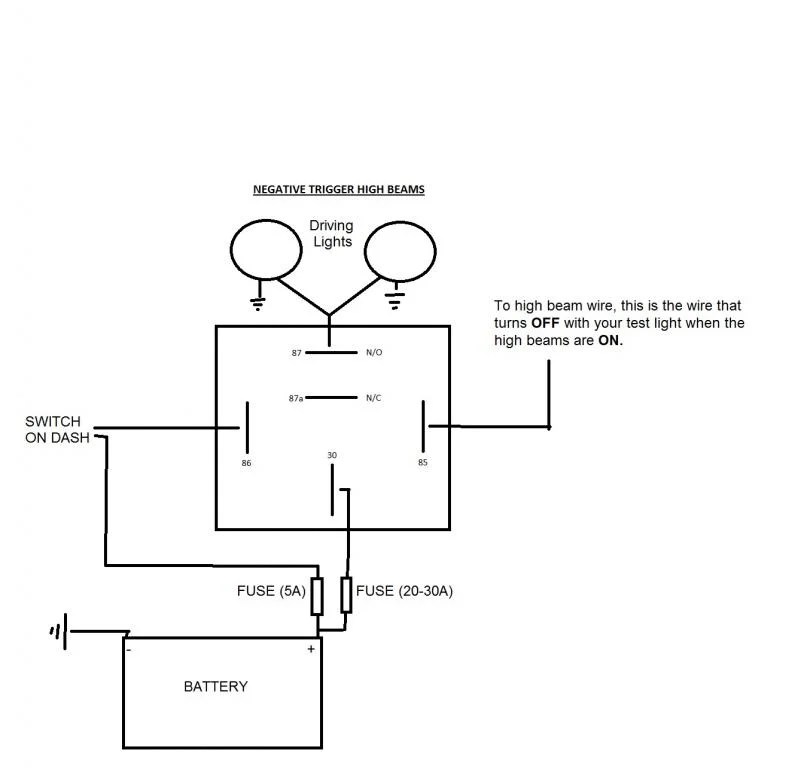 Wiring Diagram For Spotlights With Relay Wiring Flow Line