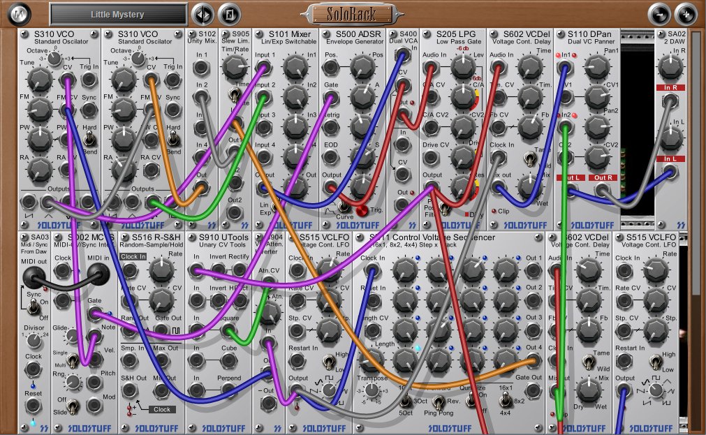 New Software Modular Synthesizer For Windows SoloRack Synthtopia