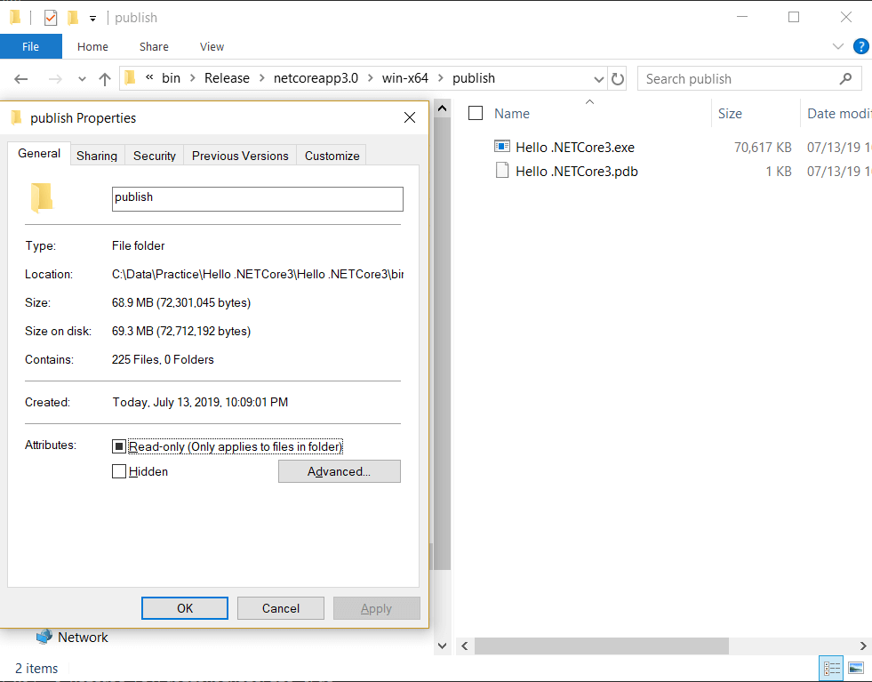 Dotnet publish. Dotnet publish