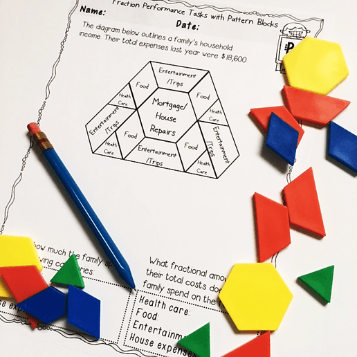 Pattern blocks or attached template, fraction addition and subtraction handout. 3 Ways To Effectively Use Pattern Blocks To Teach Fractions Tanya Yero Teaching