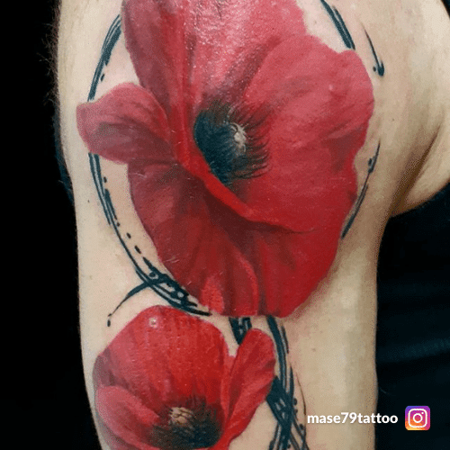 Il Significato Tatuaggio Del Papavero - Foto Ed Idee 500_x_500_png
