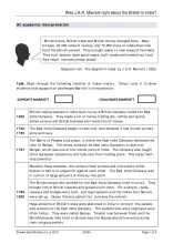 british in india interpretations worksheet ks3 history teachit