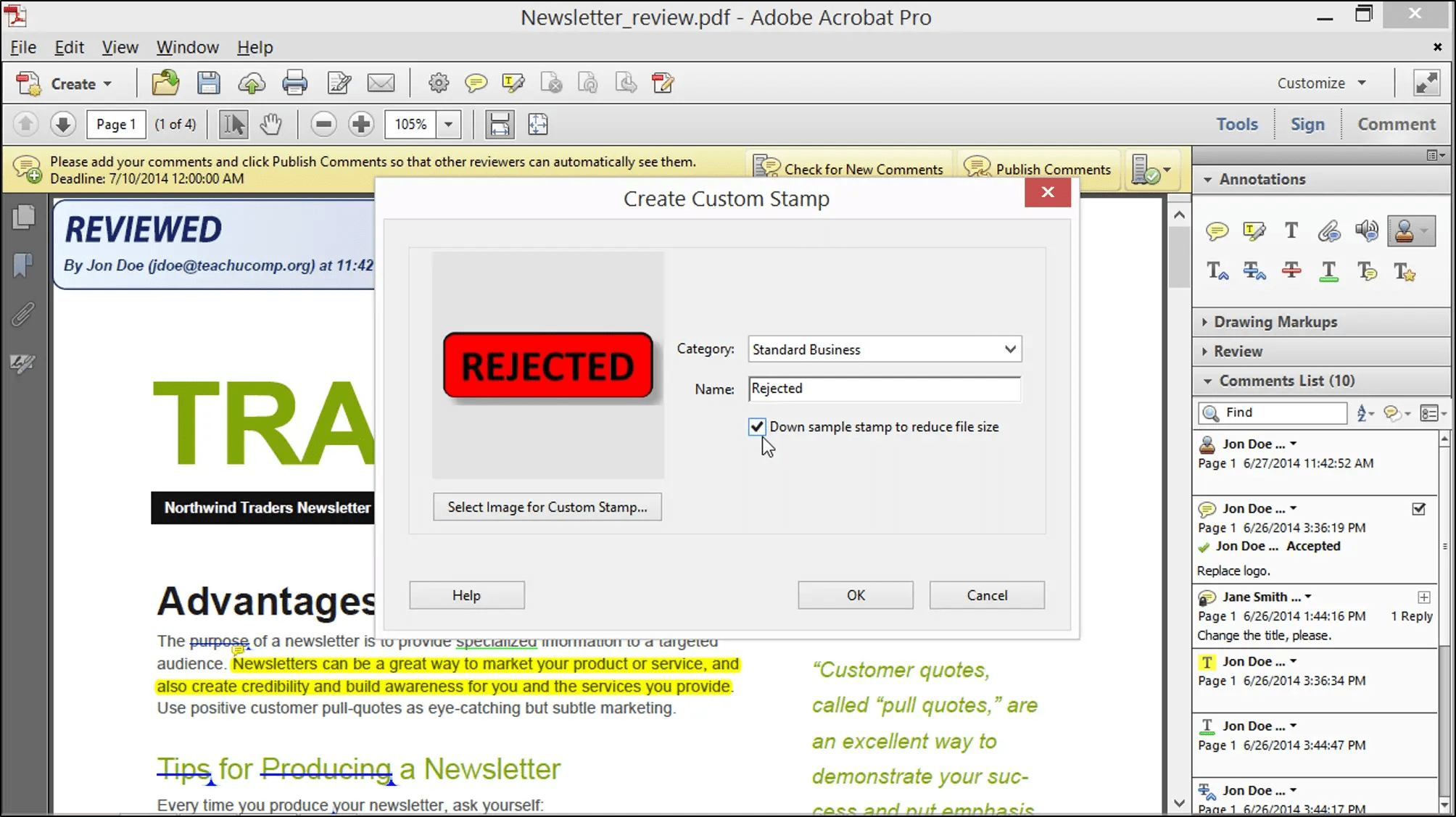 Go to image > adjustments > threshold. Add Stamps And Create Stamps In Acrobat Xi Pro Tutorial