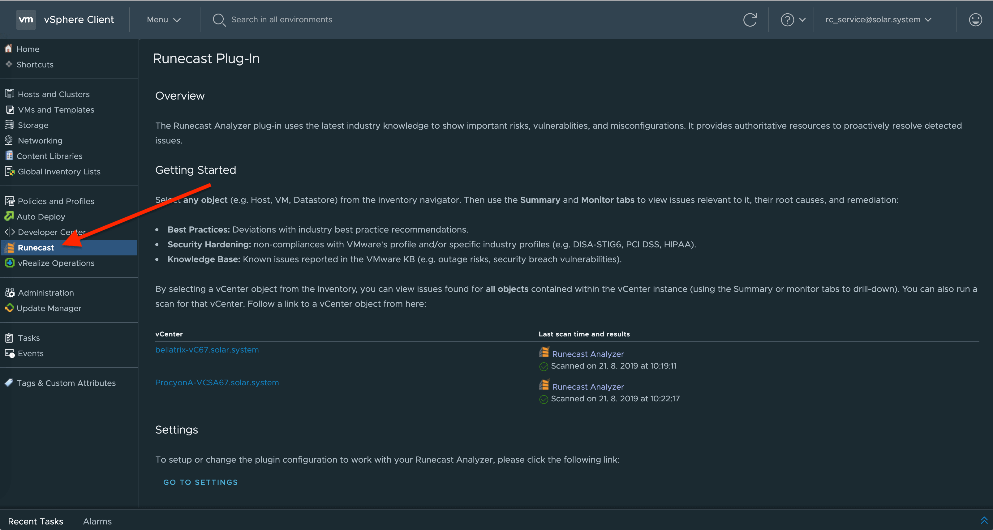 Runecast Analyzer 3.0 Dark Web Client