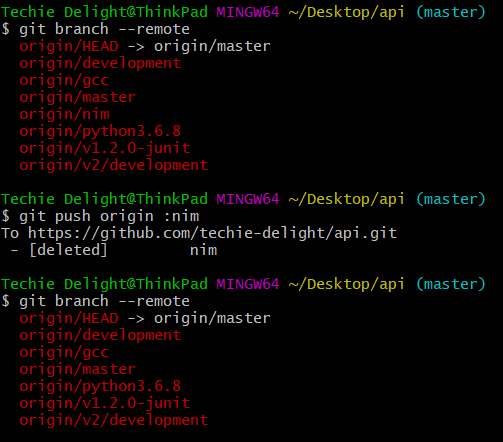 Delete Remote Tracking Branches In Git Techie Delight